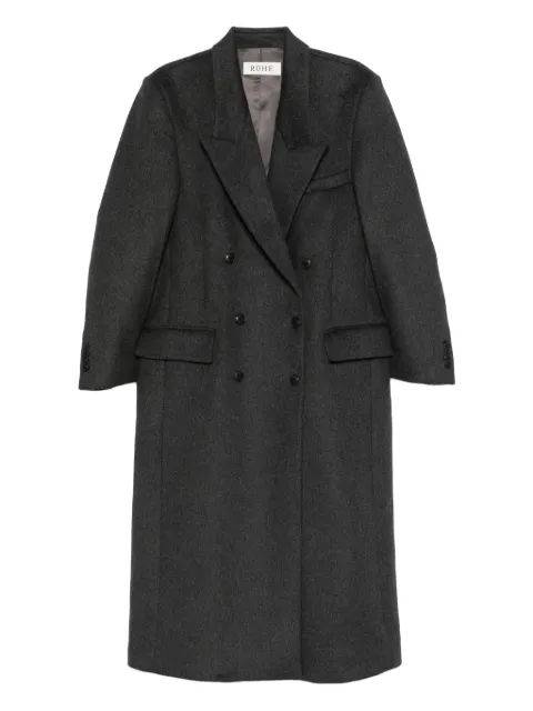 Róhe double-breasted coat Grey 41710044