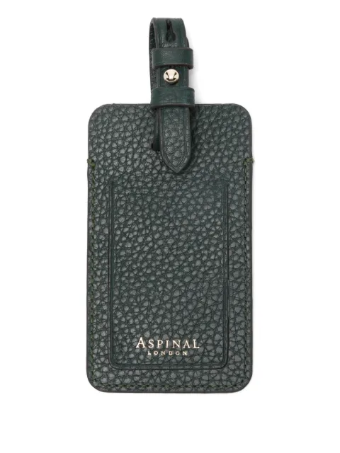Aspinal Of London pebble luggage tag Green 062271235930000