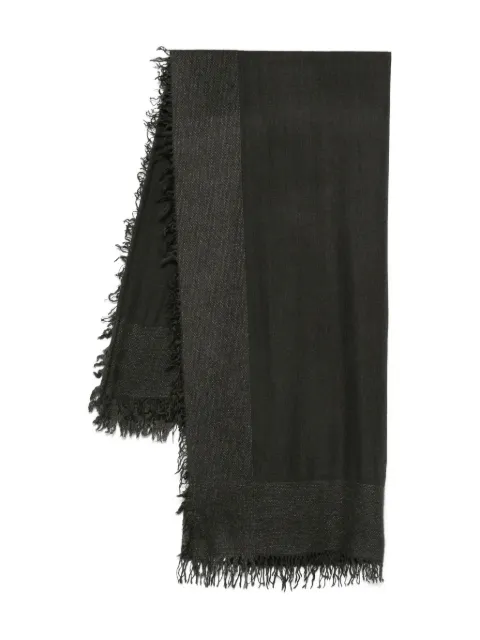 Faliero Sarti Isadora fringed scarf Black NEWISADORA397262