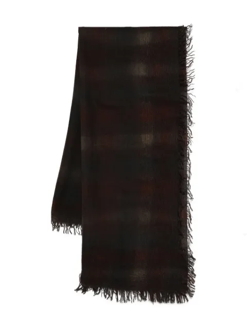 Faliero Sarti Tedora frayed scarf Brown TEDORA93110