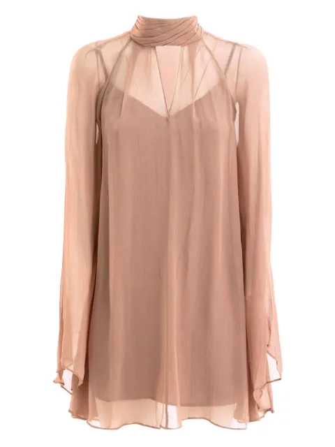 STAUD high-neck mini dress Neutrals R25F2240CF
