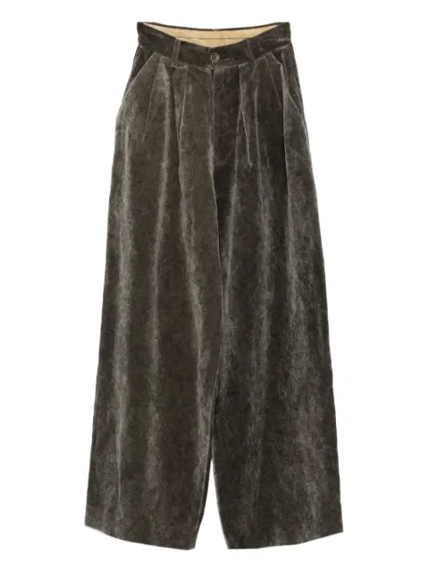 Uma Wang pleated trousers Brown UW3007POLINAA