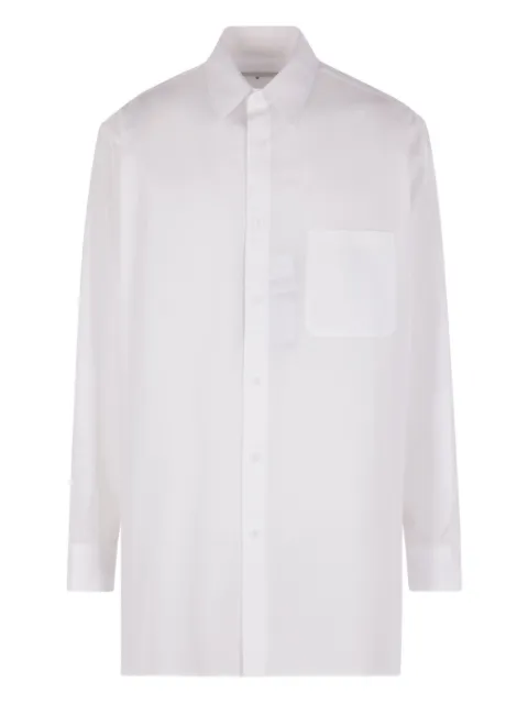Yohji Yamamoto chest-pocket cotton shirt White HLB01001