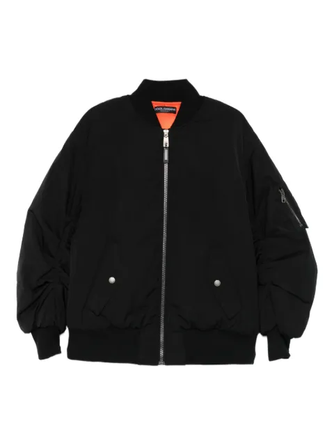 Dolce & Gabbana zip-fastening bomber jacket Black F9T50THUMV3