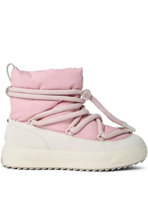 Moncler padded lace-up boots Pink L209B4H00100M7287