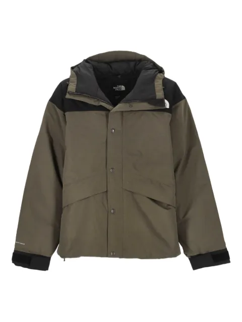 The North Face Mountain Down hooded panelled jacket Green NF0A8D1VBQW1