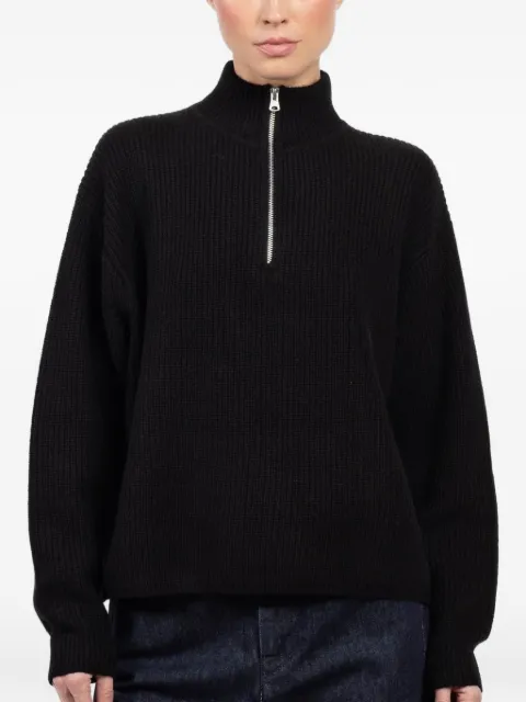 Jenni Kayne half-zip sweater Black 377413A22BLACK