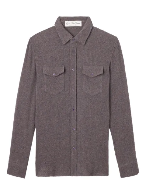 GOD'S TRUE CASHMERE pocket button shirt Grey FW25U1111CASESPAMETHYST