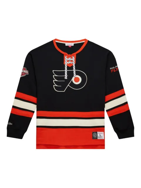 Mitchell & Ness Philadelphia Flyers lace-up pullover Black FC8096PFLBLCK