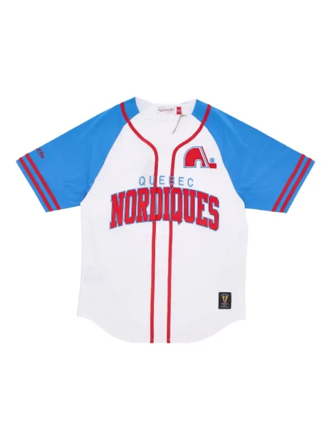 Mitchell & Ness Quebec Nordiques button-front T-shirt White TBTF4994QNOYYPPPWHIT