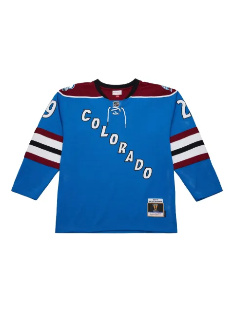 Mitchell & Ness x NHL Colorado Avalanche 2013-14 Nathan MacKinnon T-shirt Blue JY9040CAVBLUE