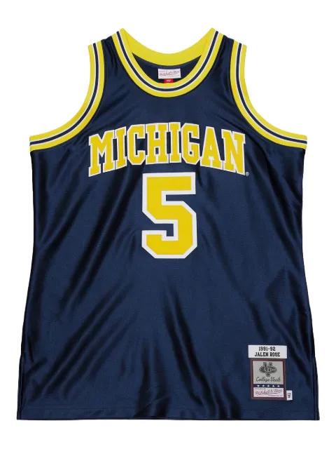 Mitchell & Ness NCAA Michigan 1991 Jalen Rose tank top Blue AJY46534UMI91JRSASBL