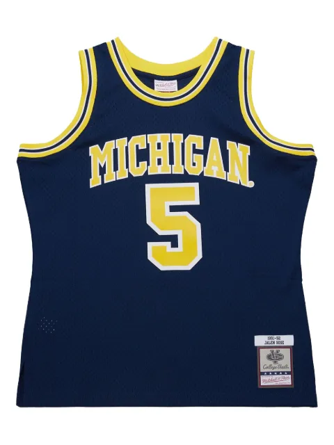 Mitchell & Ness x NCAA Michigan Wolverines 1991-92 Jalen Rose jersey Blue JY9791UMIASBL