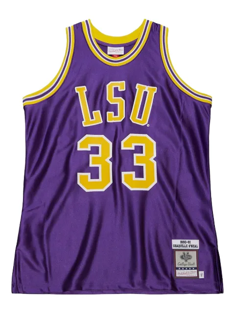 Mitchell & Ness NCAA LSU 1990 Shaquille O'Neal tank top Purple AJY55328LSU90SONPURP