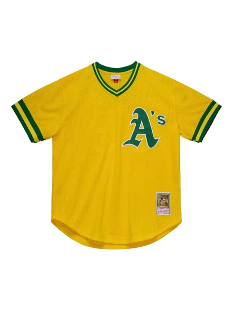 Mitchell & Ness MLB Athletics 1984 Rickey Henderson T-shirt Yellow ABPJ3008OAT84RHEYELL