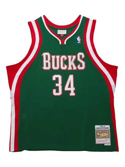Mitchell & Ness Giannis Antetokounmpo Milwaukee Bucks 2013-14 jersey Green SMJY5943MBU13GANBUGN