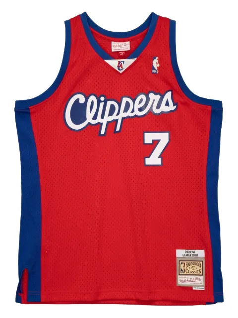 Mitchell & Ness Los Angeles Clippers Lamar Odom Hardwood Classics Swingman jersey. Red SMJYSB19123LACSCAR00LOD