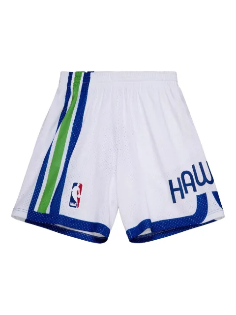 Mitchell & Ness x NBA Atlanta Hawks 1970 shorts White SMSH3331AHA70PPPWHIT