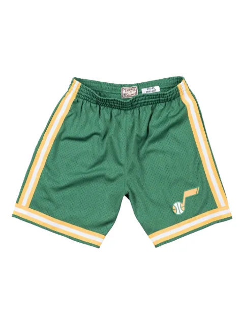 Mitchell & Ness Utah Jazz 1979-80 striped swingman shorts Green SMSHGS18256UJADKGN79