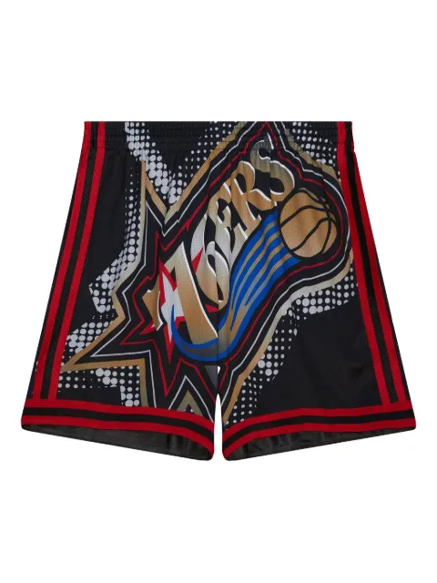 Mitchell & Ness Philadelphia 76ers Big Face 7.0 shorts Black PSHR5906P76YYPPPBLCK