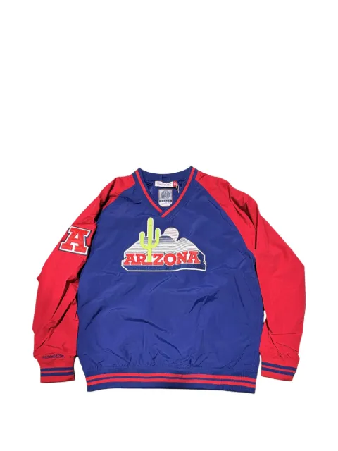 Mitchell & Ness NCAA Arizona Wildcats logo-patch sweatshirt Blue JK9272UAZNAVY
