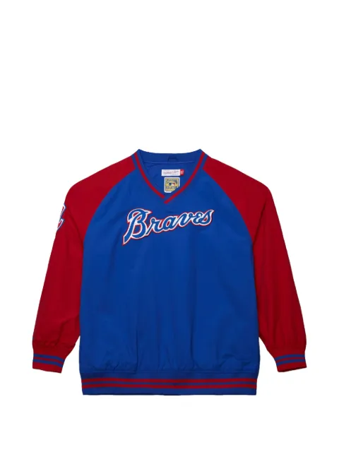 Mitchell & Ness logo pullover top Blue JK9272ABRROYA