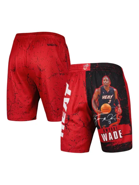 Mitchell & Ness Dwyane Wade Miami Heat Hardwood Classics shorts Red PSHR5009MHEYYDWABLCK