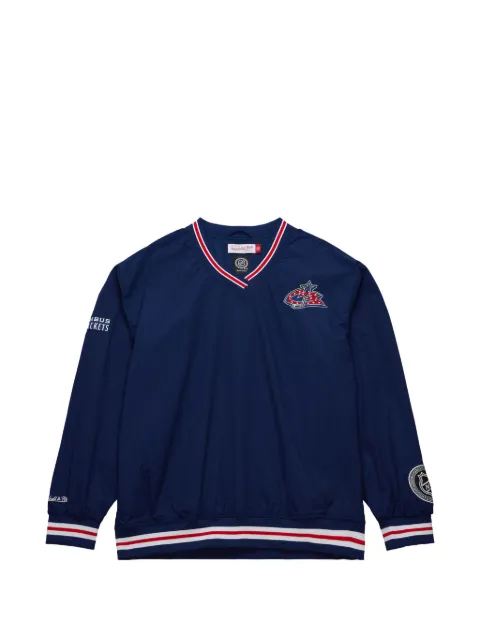 Mitchell & Ness NHL Colombus Blue Jackets V-neck sweatshirt Blue OJPO7221CBJYYPPPNAVY