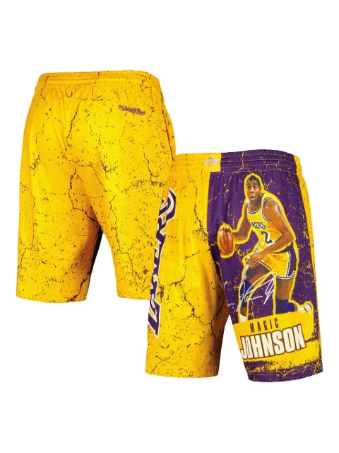 Mitchell & Ness Magic Johnson Los Angeles Lakers Hardwood Classics shorts Yellow PSHR5009LALYYEJH