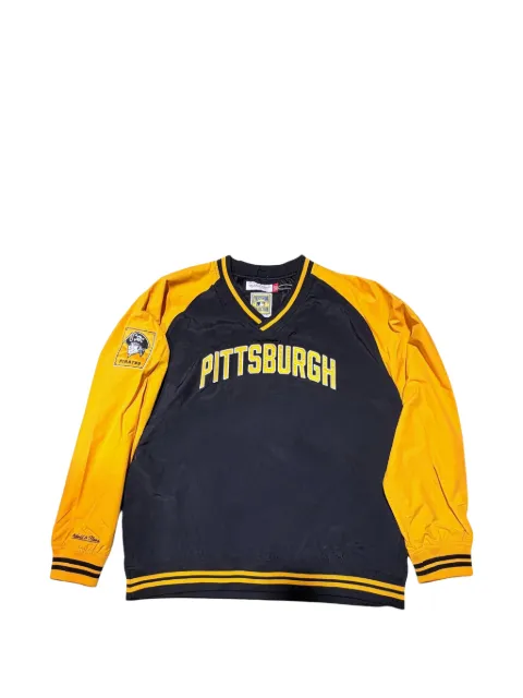 Mitchell & Ness MLB Pittsburgh Pirates logo-embroidered sweatshirt Black JK9272PPIBKGD