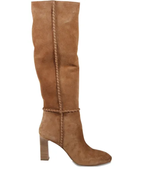 Aquazzura braided-detail boots Brown IDYMIDB1SCR