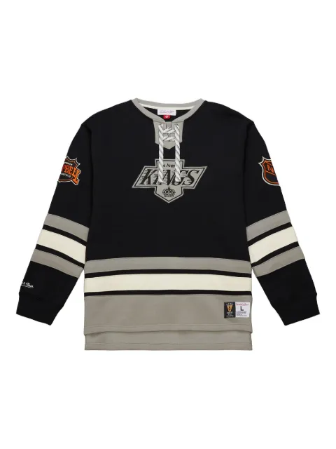 Mitchell & Ness Los Angeles Kings Black Lace-Up pullover Black FC9654LAKBLCK