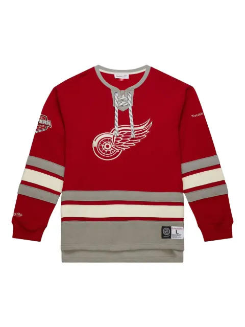Mitchell & Ness Detroit Red Wings lace-up pullover Red FC8096DRWSCAR
