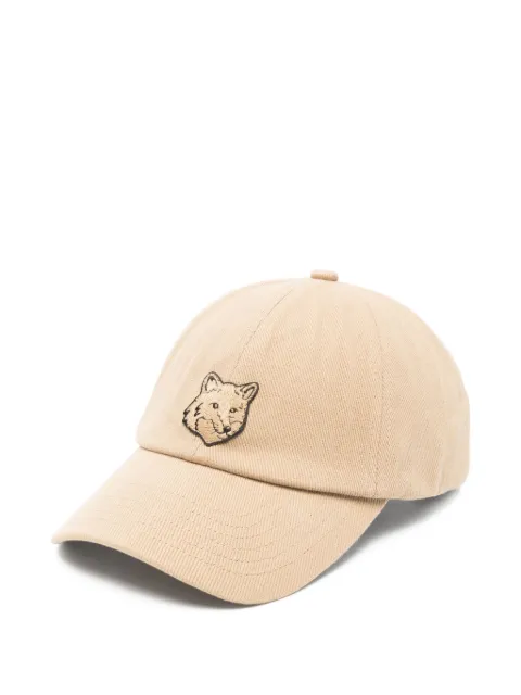 Maison Kitsuné fox-motif cap Neutrals MM06104WW0096