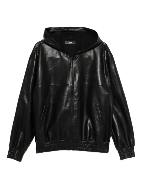AMIRI leather zip jacket Black AMOUJA1029