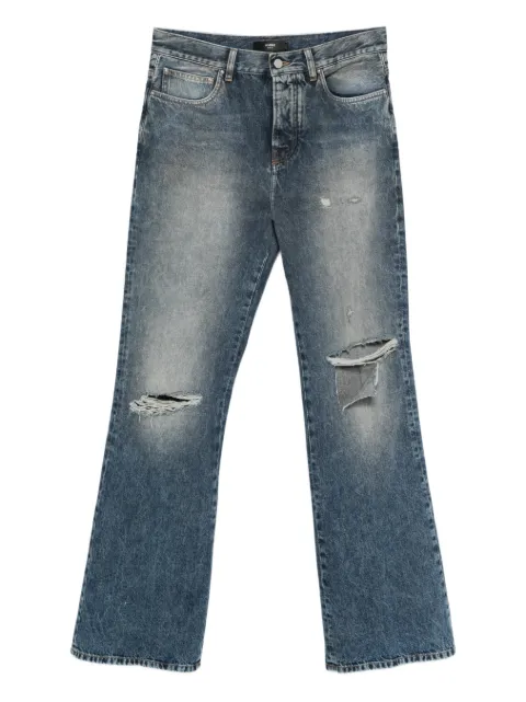 AMIRI ripped-knees bootcut jeans Blue AMBMJE1106