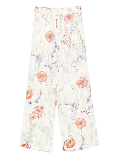 Alexander McQueen floral-print trousers Neutrals 819000QZAQV