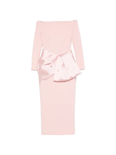 Solace London Rhianne long-sleeve midi dress Pink OS47050