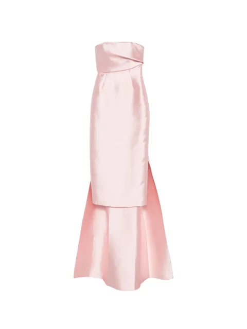 Solace London Kiki strapless midi dress Pink OS47047