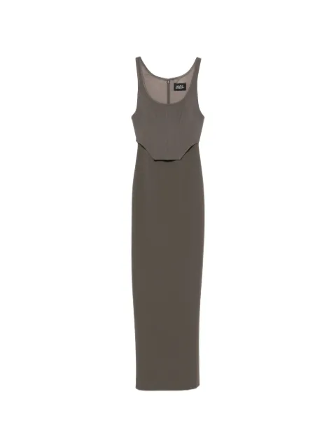 Solace London Noor panel maxi dress Grey OS47006