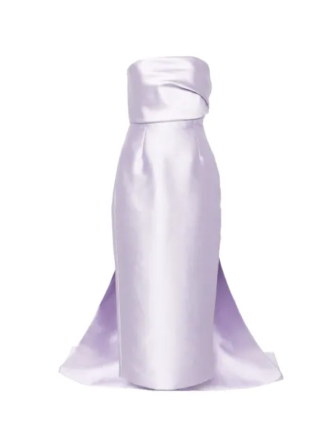 Solace London Kiki strapless midi dress Purple OS47047