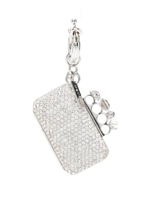 Alexander McQueen Knuckle clutch charm Silver 856072J161B