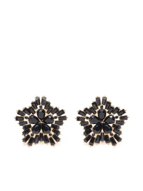 Carolina Herrera crystal snowflake earrings Black C2636N201MET