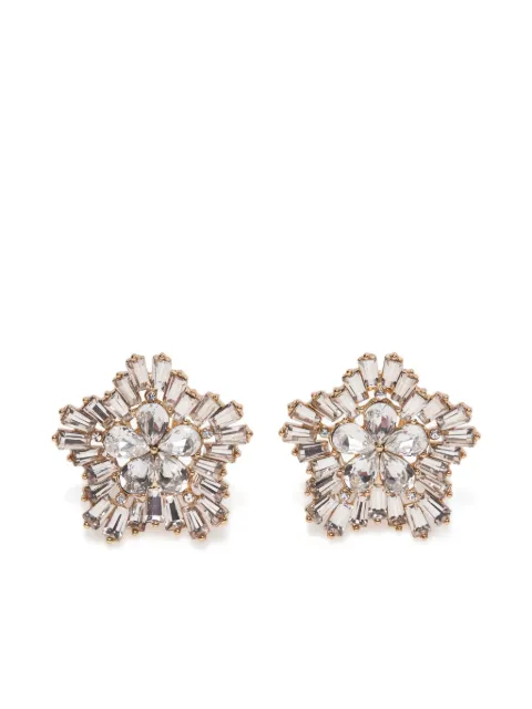 Carolina Herrera crystal snowflake earrings Gold C2636N201MET