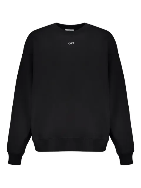 Off-White long-sleeved ribbed sweatshirt Black 44MBA054G5F00A