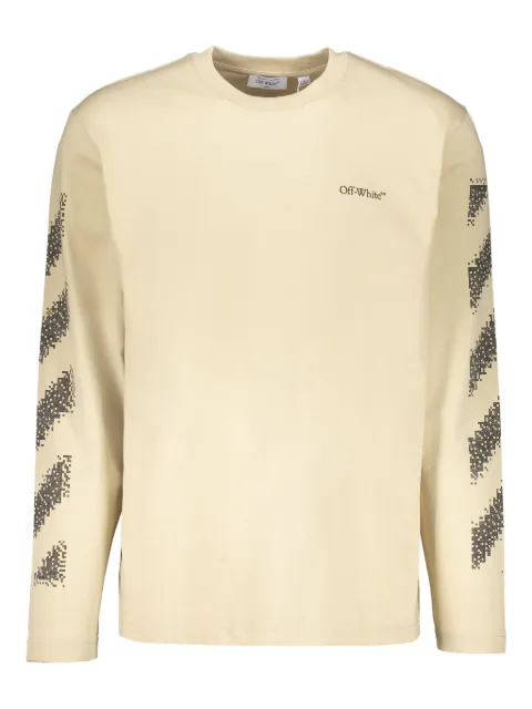 Off-White graphic long-sleeve T-shirt Neutrals 44MAB086G5J004