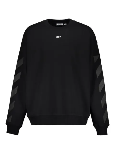 Off-White chevron long-sleeve sweatshirt Black 44MBA054G5F005