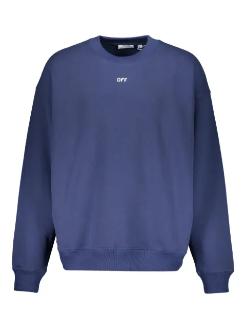 Off-White round-neck sweatshirt Blue 44MBA054G5F00F
