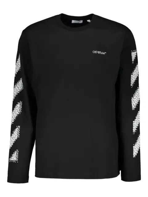 Off-White long-sleeve graphic T-shirt Black 44MAB086G5J004