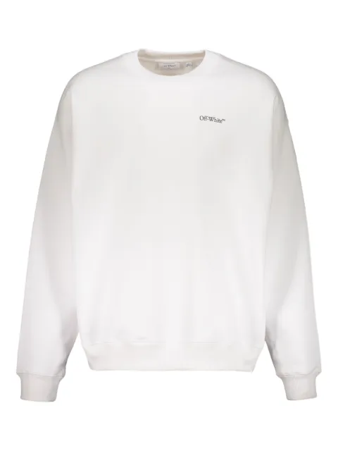 Off-White long-sleeve round-collar sweatshirt White 44MBA054G5F004